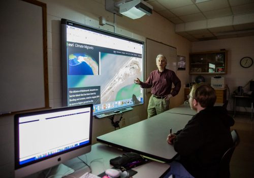 Teaching in a smart classroom